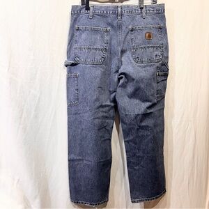 Carhartt Carpenter Loose Original Fit B13-DST Blue Jeans Mens Size 36x30